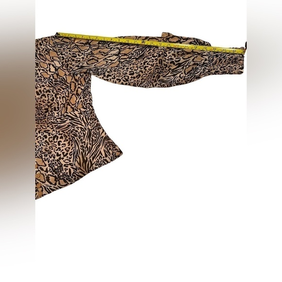 H&M Women’s Leopard Long Sleeve Blouse Size 8 - Picture 8 of 12